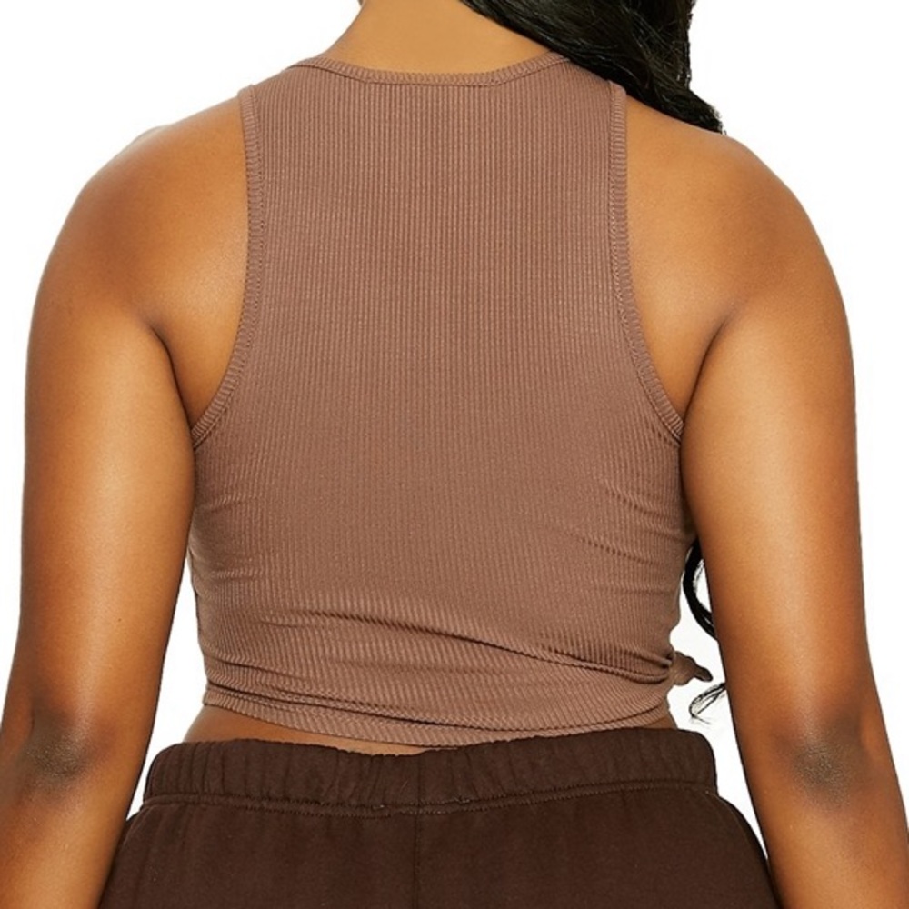 Knotty & Ribbed Crop Top View 3